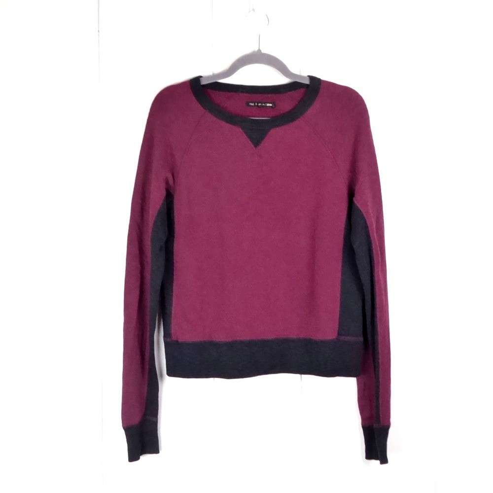 Rag and Bone Jean Sweatshirt Mens SZ S Crewneck Preppy Colorblock Casual